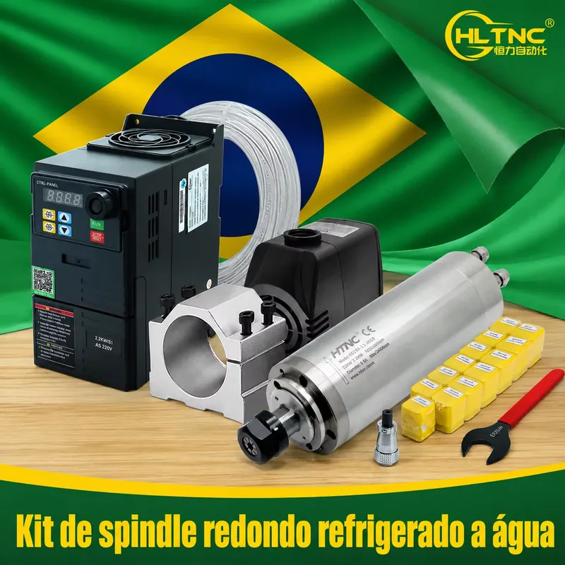 Brazil Shipped 2.2kw 220V 110V - 2.2Kw Water Cooled Spindle Kit Vfd 评论和价格